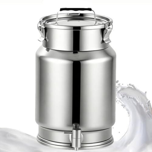bidone in acciaio per olio con rubinetto 2.5-30 litri,A-5L