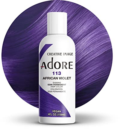 Adore Semi-Permanent Haarfarbe # 113 African Violet 4 Ounce (118ml) (3er-Pack)