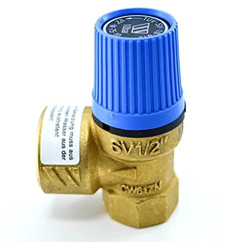 B teurobrecher - Sicherheitsventil für Wasser blau SVW 1/2 10,0 bar