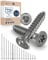 200x Vis à bois tête fraisée en Acier inoxydable Torx V2A vis inox 5x65 pour panneaux d'aggloméré Bois Filetage partiel 5mm fort 65mm long 200 pièce en acier A2