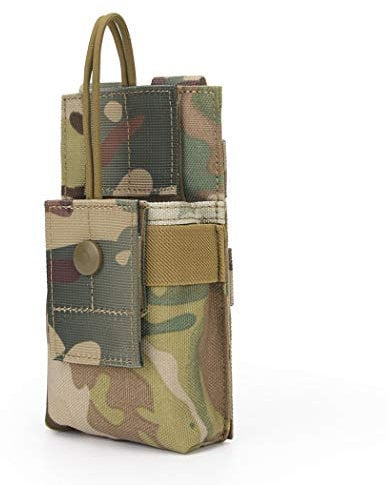 AOUTACC Molle Kurz-Radio-Tasche, Nylon Molle Taktische Radiohalterung Fall für BaoFeng UV-5R UV82 (CP)