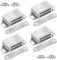 Onarway Magnetic Door Catch 10KG Pull Strong Magnet Cabinet Latches Magnetic Hardware Stainless Steel Chrome Door Closer for Bathroom Kitchen Sliding Door Window Cupboard (20lbs Strength 4 Pack)