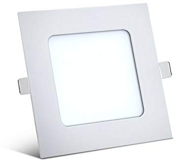 6W LED Panel Einbaustrahler 120x120mm Spot Einbauleuchte Kaltweiß 350 Lumen Deckenleuchte Eckig