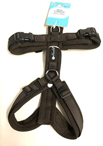 Petlando Brustgeschirr Mesh Y-Comfort Mocca M (Halsumfang 46-74 cm, Brustumfang 50-74 cm)