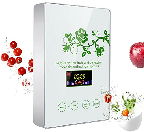 Generador de ozono, generador de ozono para el hogar con pantalla LED, Ozonador, purificador de aire, 600 mg/h, máquina de desintoxicación para agua, verduras, frutas, carne