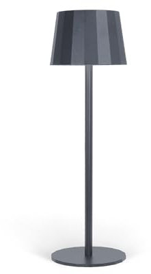 Wilmà Classic Lampada da Tavolo Design Senza Fili Impermeabile IP54 in Alluminio Autonomia 23 Ore, Lampada Dimmerabile Led Senza Fili Ricaricabile con Touch Control, 5200 mAh (Antracite)