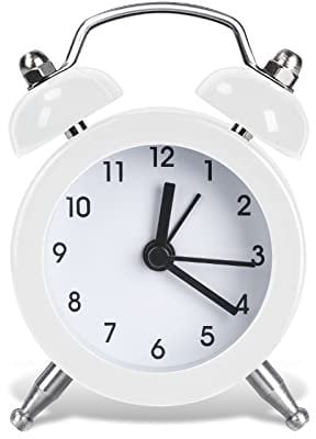 Vicloon Analoger Mini-Nostalgie Wecker, Nachttisch-Wecker mit lautem Alarm,Retro-Design Analoger Wecker, Geeignet für Kinder, Jugendliche und Senioren(Knopfbatterie Nicht im Lieferumfang enthalten