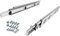 SOTECH 4 Paar Vollauszüge KV4-45-H45-L350-NF-MS 350 mm mit Auflagewinkel, Traglast 45 kg, Schubladenschiene inkl. Schraubenset