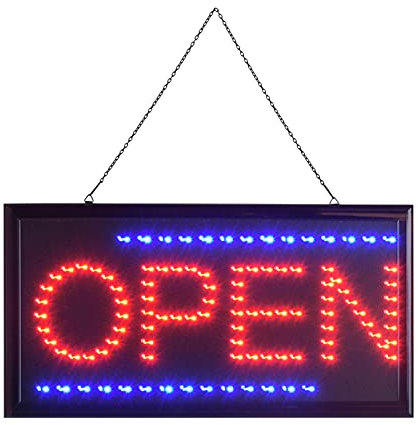 Letrero de neón publicitario iluminado con neón para pantalla de escaparate de bar, pub, club, pantalla de barra LED, barra luminosa con toma de la UE, 25 x 48 cm