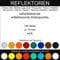 185 Stück Klebepunkte weiß reflektierend aus Folie rund 10 mm selbstklebend wetterfest Aufkleber Reflektor Etiketten Sticker Decal Markierungen Organisieren DIY basteln verzieren Geocaching
