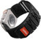 Bandletic Kompatibel mit Apple Watch Armband Ultra/Ultra 2 49mm 45mm 44mm 42mm, Sportarmband Nylon Geflochtenes Loop Band für iWatch Ultra/Ultra 2/SE/Series 9 8 7 6 5 4 3 2 1, L-Schwarz