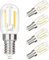 GBLY 4er pack E14 LED Warmweiss Glühbirne - Vintage LED Lampen T22 Retro Birne 2W 2700K Warmweiß Edison Leuchtmittel E14 Lampenfassung Kühlschranklampe Light Bulb Energiesparlampe - Nicht Dimmbar