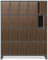 Domator Umkleideschrank 5B4A Fächerschrank Schließfachschrank mit 20 Fächern Wertfachschrank Metall Pulverbeschichtung 172 cm x 136 cm x 45 cm (H x B x T) (Anthrazit-Holzoptik)
