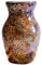 ZHIPINHUI Goldene Mosaikvase, Glasvase, dekorative Blumenvase, Dekoration, Zuhause, moderne mittelgroße Mosaikvase für Schlafzimmer, Wohnzimmer, Küche, Büro, Hochzeit, einzigartiges Geschenk
