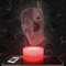 Lampephoto.fr Nachttischlampe - Touch-Nachtlicht Superheld/Joker 3D-LED-Lampe Illusion, Geschenkidee Weihnachten Geburtstag Junge und Mädchen Nachttischlampe Kinder- oder Erwachsenenzimmer TOP
