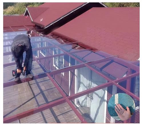 Transparente Dachplatten aus Polycarbonat,Polycarbonat-Platte Kunststoff-Dachplatte, Für Carports,Vordächer,Wintergärten und Überdachungen, Balkon ,Leicht zu Schneiden ( Color : 1.5mm , Size : W1xL20m
