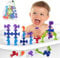 Guibola Saugnapf Spielzeug Kinder 11PCS Badewannen Spielzeug Montessori Spielzeug Sensorik Spielzeug Reise Spielzeug Einhorn Silikon Saugnapf Badespielzeug für 3 4 5 6 7 8 Jahre Jungen Mädchen