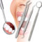 *** Komplett Zahnarzt -Set - 3 Stücke - Tartarhaken - Zahnhaken - Mundspiegel - Zahnarztwerkzeuge - Oral Care - Edelstahl - Van Heble® ***
