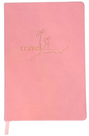 booked memories Reisetagebuch für 90 Reisetage - Travel Journal zum selbst Gestalten - mit Weltkarte und Stickersheet (Rose)