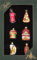 Krebs Glas Lauscha - Weihnachtsdekoration/Christbaumschmuck aus Glas - Mini Essen Set - Menge: 6 Stück - Größe: ca. 6 cm