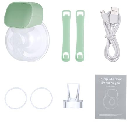 lvifloae S9 Intelligent Wearable Electric Breast Pump Massage Breast Pump Large Caliber Hands Silent Milk Collection Painless Breast Pump Dual Mode 5 Speed Adjustment (with 27mm)