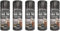 HitlineUK 5 x Black Flexible Fabric Spray Paint 200ml Aerosol Can Ideal For Leather Art Vinyl Fabric & Crafts Quick Drying Spray