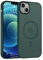 Yoawiful für Handyhülle iPhone 15 Hülle Magnetisch Kompatibel mit Mag Safe Kratzfest Mattiert,[Military stoßfest] Schutzhülle Case für iPhone 15 grün