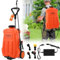 Pulverizador Eléctrico con Ruedas 18L, 0-65 PSI, Sulfatadora Electrica a Bateria 7 Horas de Larga Duración, Pulverizador de Mochila con 4 Boquillas para Deshierbe, Industria, Comercio, Medicina, etc
