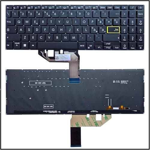 TASTIERA ITALIANA PER ASUS VIVOBOOK S15 S533EA-L1973T NERA RETROILLUMINATA