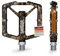 SHREDR. Shine Pedale für MTB | Hochwertige Flatpedals fürs Mountainbike | Mit Reflektoren (StVZO konform) | Special Edition - Jedes Pedal ist EIN Unikat (camo Bronze, M)