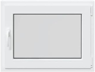 vidaXL Ventana de sótano RISOR 80x60 cm oscilobatiente DIN derecha