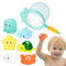 Juguetes de baño para bebés sin Agujeros y antimoho–Juguetes para bañera de niños pequeños,Juguetes acuáticos para Playa,Ducha y Piscina.Tiernos Animales Marinos Juguetes educativos para niños de 1-5