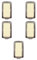 5x Deviatore 16A unipolare, Modulo bianco, Compatibile Con BTicino Magic, frutti, interruttori, pulsanti, deviatori, dimmer, sensori, PIR, buzzer, Per Placche originali e compatibili