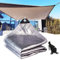 Aluminium Schattenstoff, 85% reflektierende Pflanze Autos, Hunde, reflektierende Gewächshausplane, Carport, Größe 3 x 6 m, UV-beständig, einfach zu bedienen