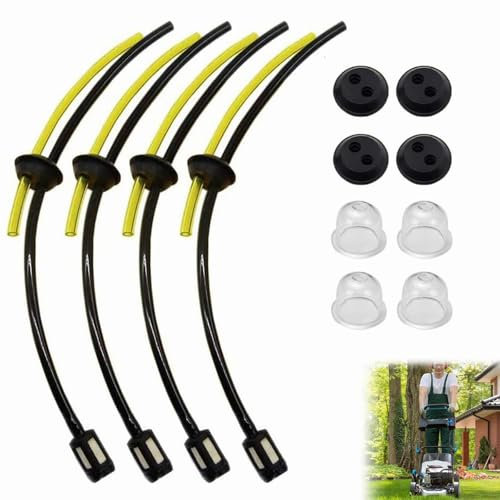Universal Benzinfilter Kit, Benzinschlauch Dichtung, Universal Benzinfilter Ersatzteile Benzinschlauch Dichtung für Motorsense Erdbohrer Heckenschere Freischneider Hochentaster, 12 Stück