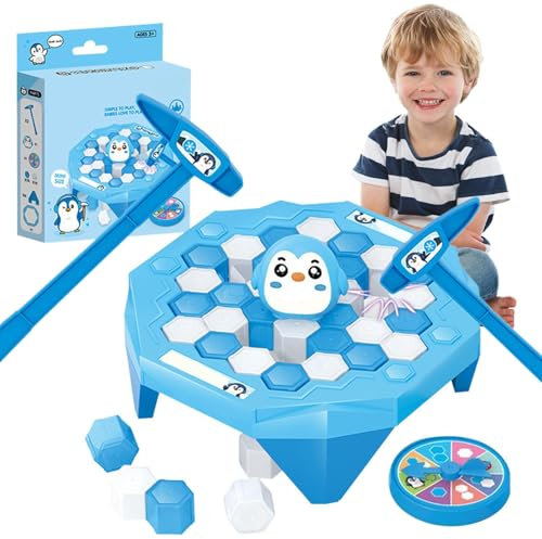 Generisch Pinguin-Eisbrecher-Spiel, Eisbrecher-Brettspiel Pinguin - Eisblockspiel für Kinder,Speichern Sie „Pinguin On Ice Block Family Funny Game with Hammer“ für den Kindertag