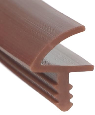 Joint de porte d'intérieur - 10 m/25 m - En caoutchouc - Pour cadre de porte et fenêtre - Largeur de rainure 3 mm - Pliage 12 mm - Marron - 10 m