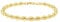 The Jewel Hut 9ct Yellow Gold 7.5 Inch Rope Chain Bracelet CUL085-7.5