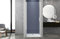 Box doccia 100 cm porta 1 BATTENTE nicchia H200 cm cristallo 6mm profilo CROMATO MILA