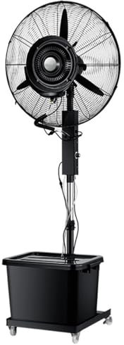 YCYRF Large Industrial Mist Fan, Outdoor Misting Fan with 12 Gal Tank，Three Gears, Adjustable Height, Suitable for for Backyards, Patios and More, Super Strong Wind(75cm/30in)