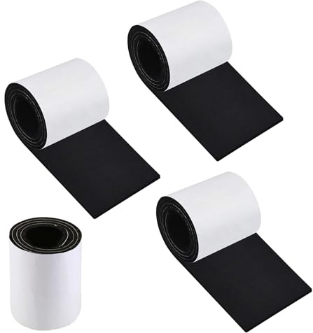 Filzgleiter Selbstklebend 20 x 150 cm Stark Klebend Filzstreifen Selbstklebende Filzgleiter Schwarz 2mm Möbelgleiter Schutzschicht Schneidbar Filz für Couch, Tischbeine, Stuhlmöbelfüße (3pc)