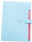 Holibanna Dossier de Rangement Plastique avec Fermeture à Pression Ensemble de Pochettes Colorées Rose Bleu Bleu pour Documents et