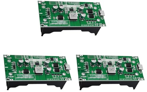 Type-C 15W 3A High Power UPS Battery Boost Charging Module for 18650 Lithium Battery, UPS Power Supply/Converter 5V 9V 12V DC-DC Step Up Booster Fast Charge Board for Routers, Cameras (4)
