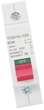 Interrupteur sectionneur 63A 230V CA for un fonctionnement sûr dans divers environnements
