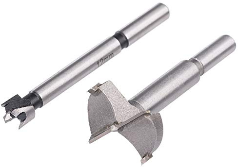 UK Drills 1 x 22.0mm New Forstner Bit Wood Hole Cutter Round Shank TCT Tip