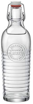 Confezione Bottiglia Officina con Tappo Meccanico con Manico Bottiglie Latte Vintage 75 cl 12 Pezzi