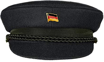 MADSea Elbsegler Premium Tuch mit Flaggenpin Deutschland schwarz Pin, Größe:59, Pins:Deutschland