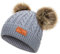 Yixda Baby Kids Winter Mütze Mädchen Jungen Warm Fellbommel Beanie Hüte (Gris)
