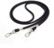 Crossbody Taschenkette Geldbörsen Kette Riemen Ersatzkette Dünner Weicher PU Leder für kleine Tasche,börse,Clutch,Handyhülle (Schwarz - Silber)