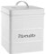 Harbour Housewares Vintage Biscuit Tin - White - Metal Kitchen Biscuit Barrel Box Storage Bin Canister Cookie Jar Caddy Container